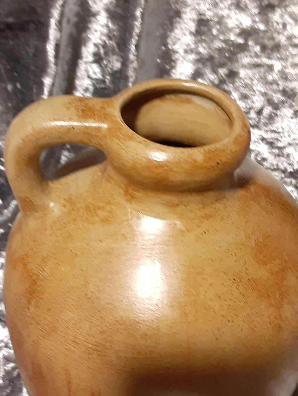 Folk Art Jug RANEY WHITE Artist SIGNED Halloween OOAK 2007 Salem Witch Celestial - Picture 4 of 8